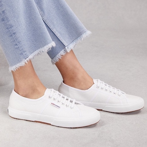 Superga Shoes - Superga Cotu classic white lace up sneakers